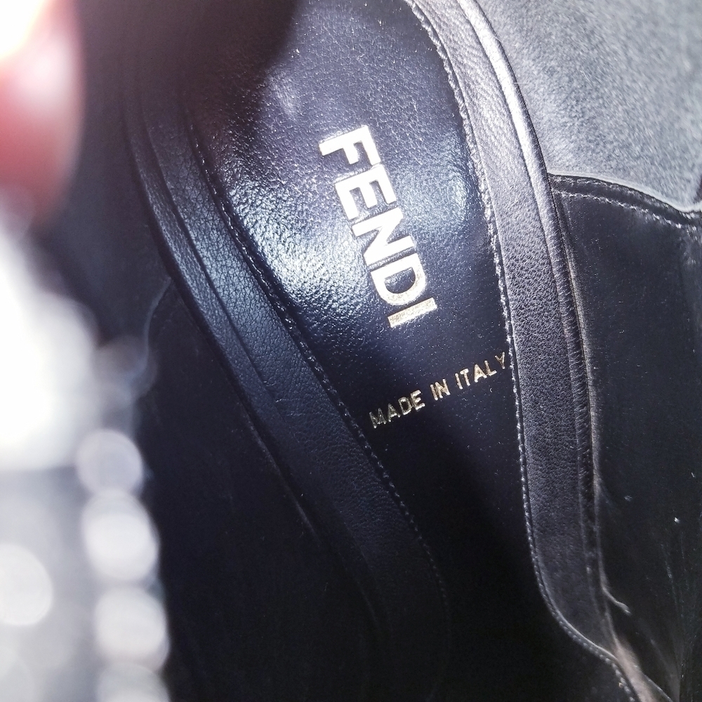 🌸 Fendi | Leather Ankle Boots with Spiked Heel Design, size 40‎ - Picture 16 of 16
